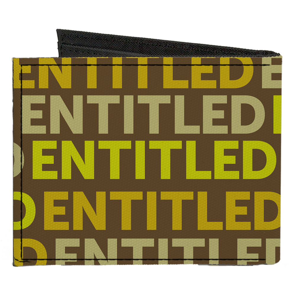 Canvas Bi-Fold Wallet - ENTITLED Tonal Greens Canvas Bi-Fold Wallets Buckle-Down   