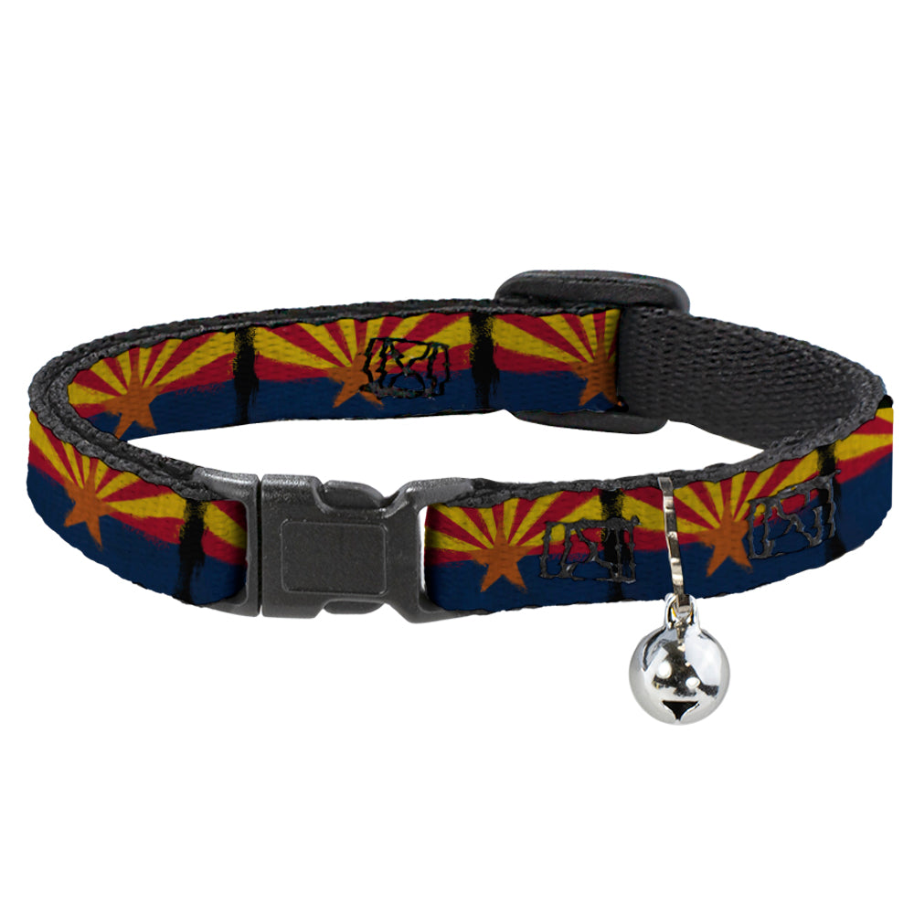 Cat Collar Breakaway - Arizona Flag Distressed Painting Breakaway Cat Collars Buckle-Down   