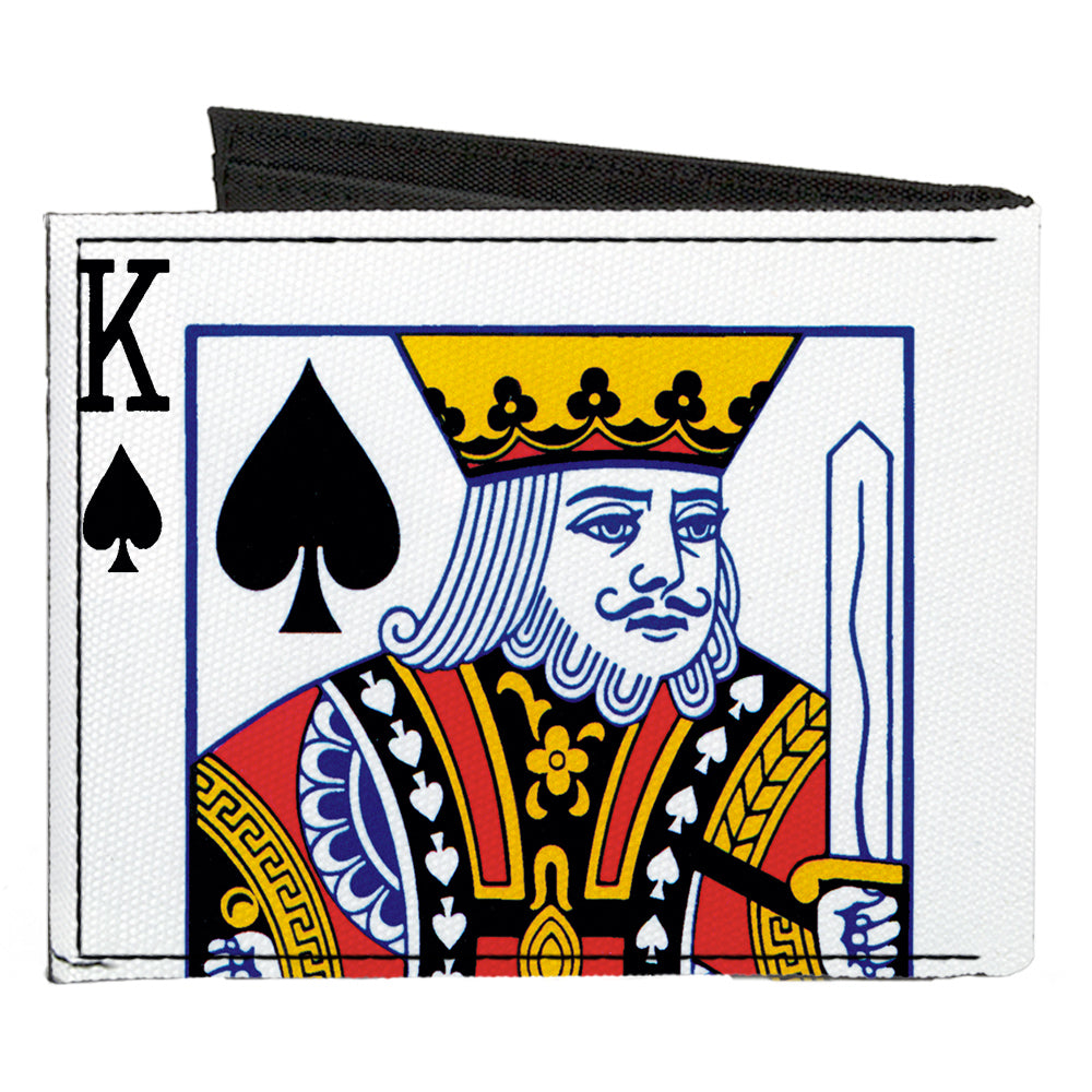Canvas Bi-Fold Wallet - King of Spades Canvas Bi-Fold Wallets Buckle-Down   
