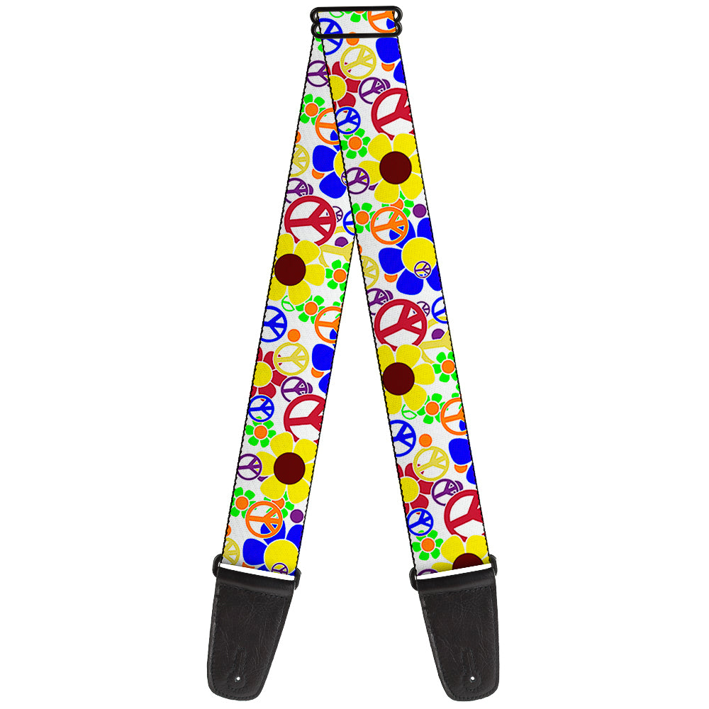 Guitar Strap - Flower Peace Power Guitar Straps Buckle-Down   