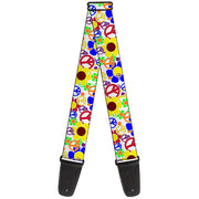 Guitar Strap - Flower Peace Power Guitar Straps Buckle-Down   