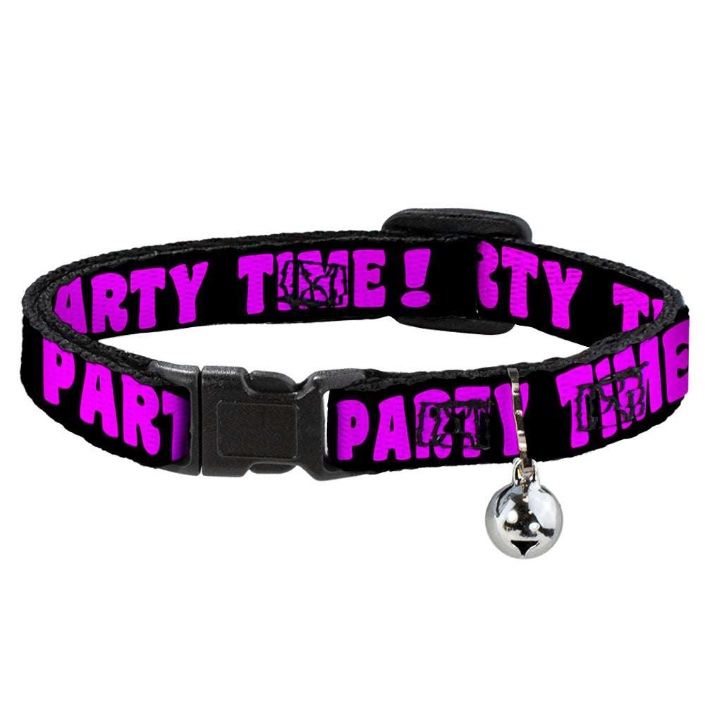 Cat Collar Breakaway - PARTY TIME! Black Fuchsia Breakaway Cat Collars Buckle-Down   