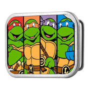 Classic TMNT Face Panels FCG Multi Color - Chrome Rock Star Buckle Belt Buckles Teenage Mutant Ninja Turtles