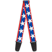 Guitar Strap - Stars Stripes Red Blue White Guitar Straps Buckle-Down   
