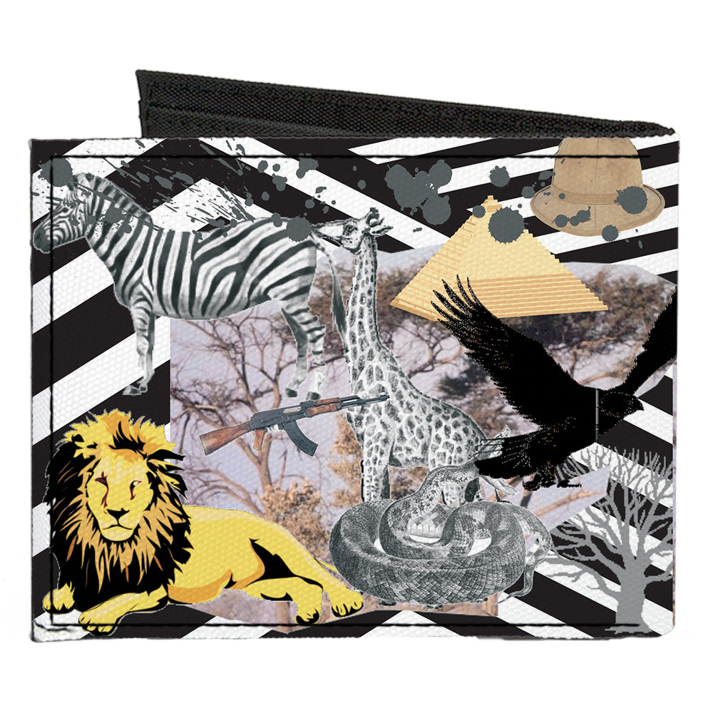 Canvas Bi-Fold Wallet - Safari Canvas Bi-Fold Wallets Buckle-Down   