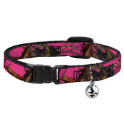 Cat Collar Breakaway - Mossy Oak Country Roots Camo Fuchsia Breakaway Cat Collars Mossy Oak   