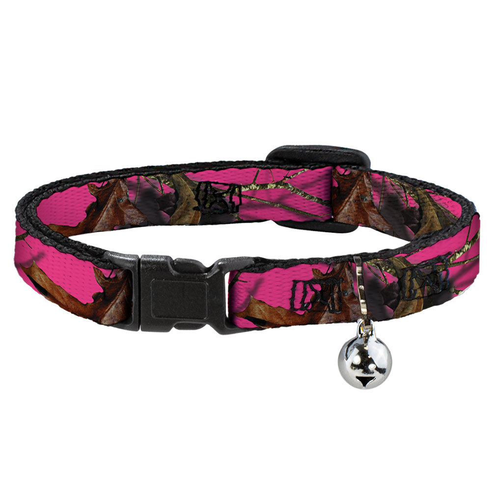 Cat Collar Breakaway - Mossy Oak Country Roots Camo Fuchsia Breakaway Cat Collars Mossy Oak   