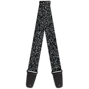 Guitar Strap - Speckle Black White Guitar Straps Buckle-Down   