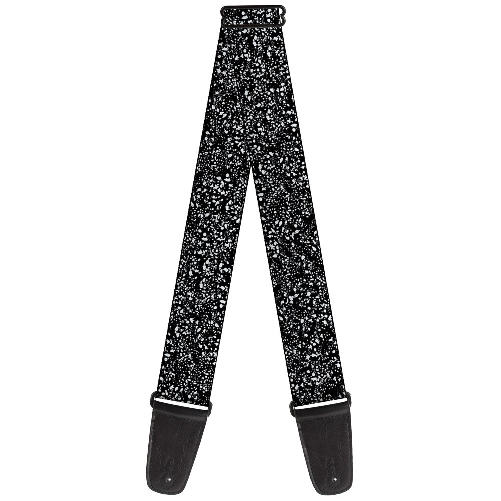 Guitar Strap - Speckle Black White Guitar Straps Buckle-Down   