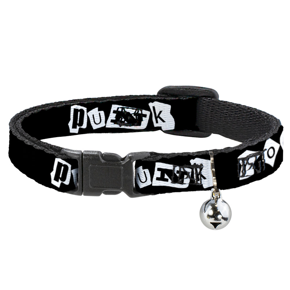 Cat Collar Breakaway - Punk You Black White Breakaway Cat Collars Buckle-Down   