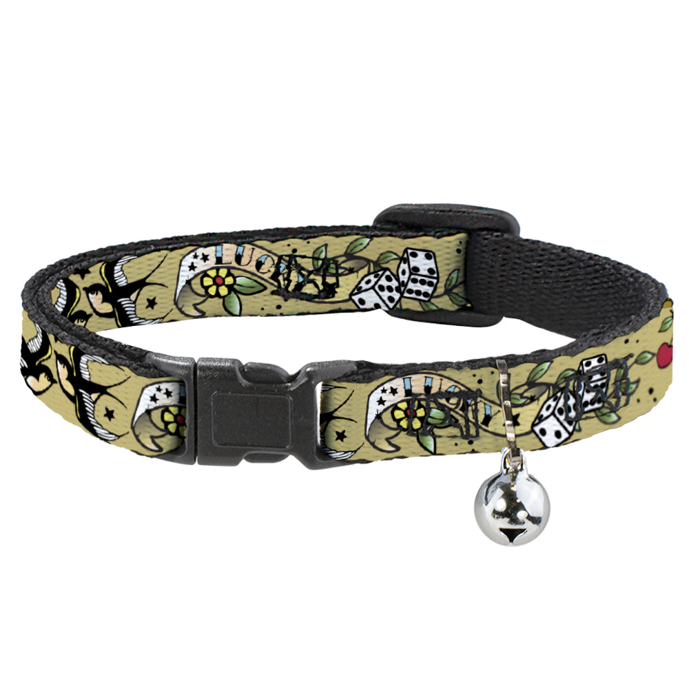 Cat Collar Breakaway - Lucky Tan Breakaway Cat Collars Buckle-Down   