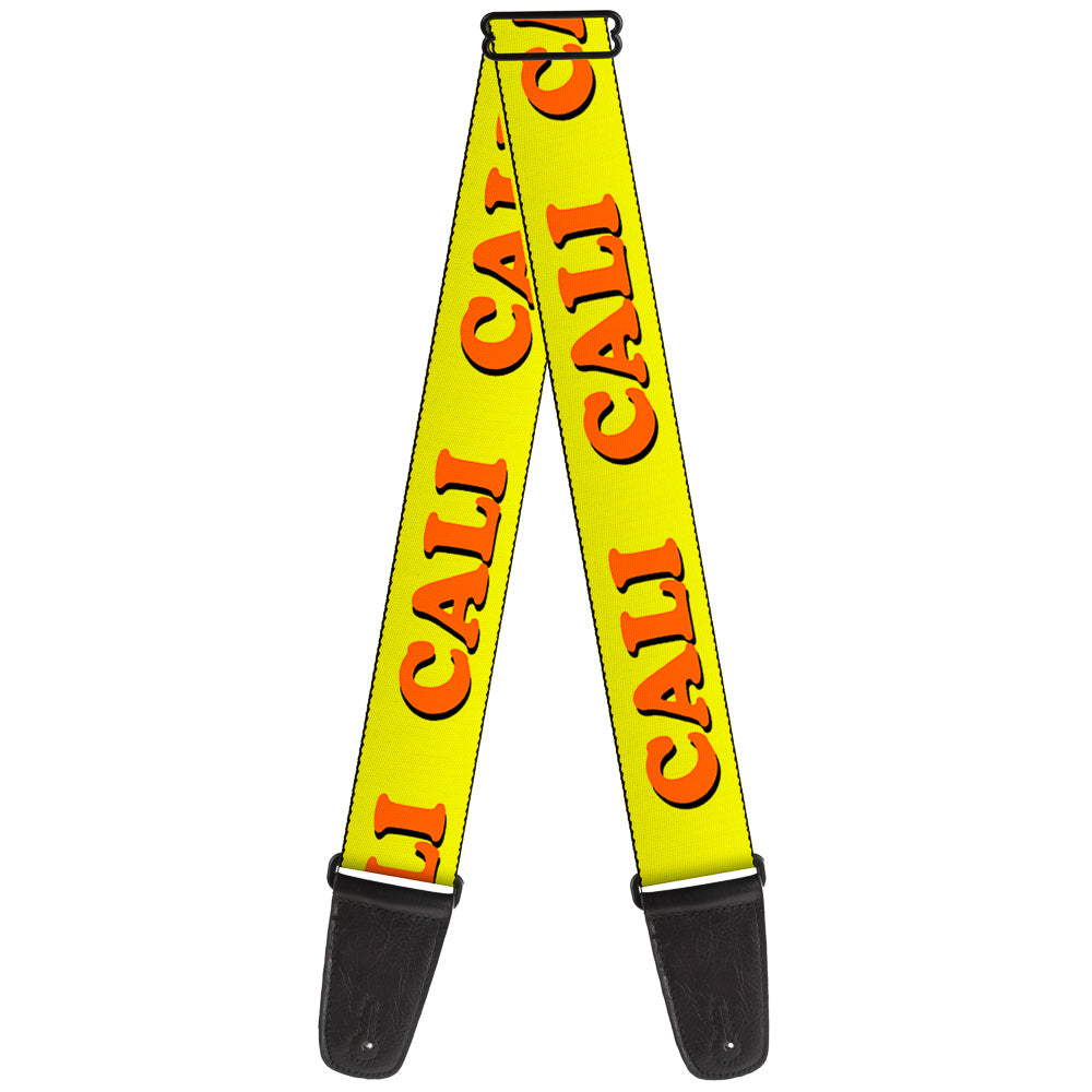 Guitar Strap - CALI Yellow Orange Guitar Straps Buckle-Down   