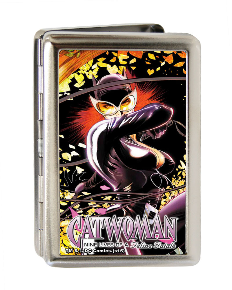Business Card Holder - LARGE - Gotham City Sirens CATWOMAN Issue #7 Cover FCG Metal ID Cases DC Comics   