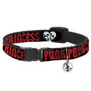 Cat Collar Breakaway - Punk Princess Black Red White Breakaway Cat Collars Buckle-Down   