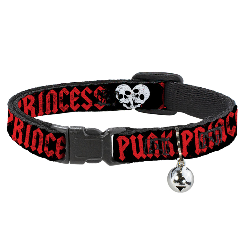 Cat Collar Breakaway - Punk Princess Black Red White Breakaway Cat Collars Buckle-Down   