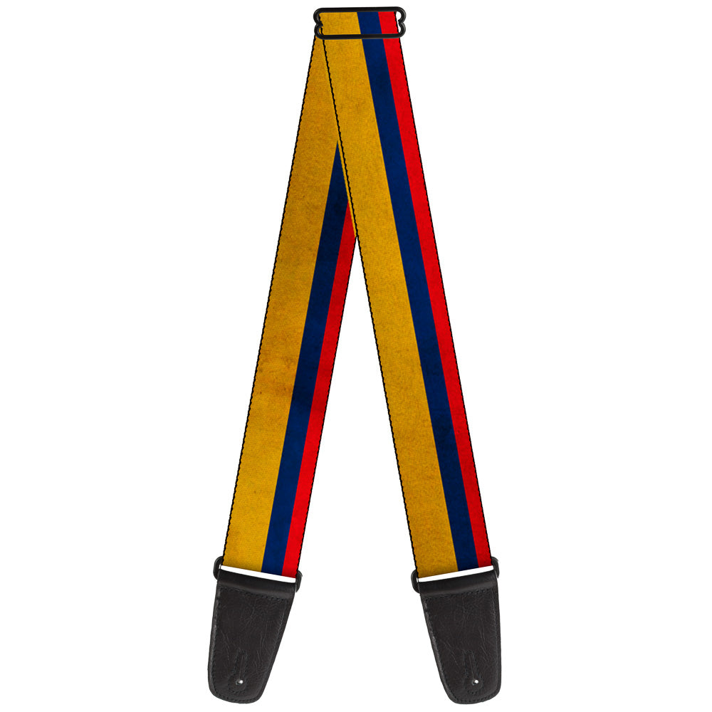 Guitar Strap - Colombia Flag Distressed Guitar Straps Buckle-Down   