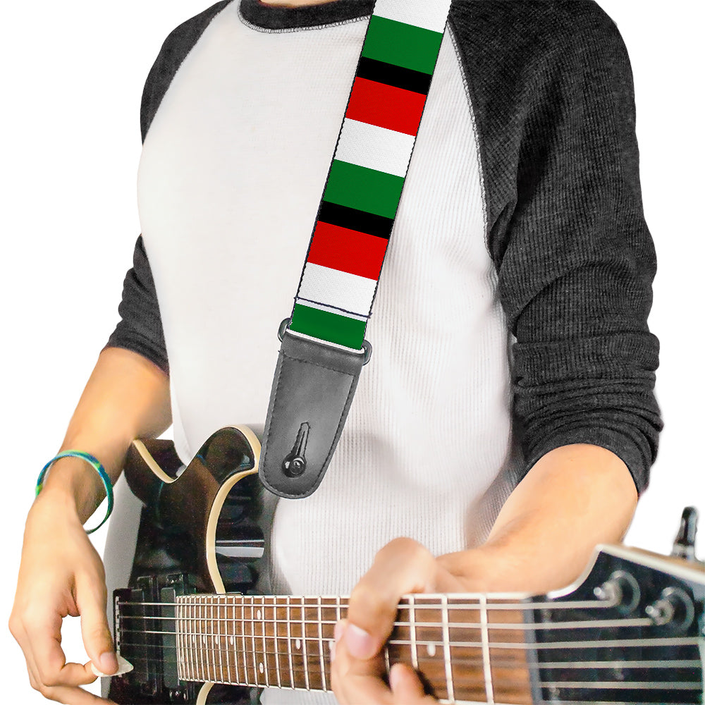 Guitar Strap - Italy Flags Guitar Straps Buckle-Down   