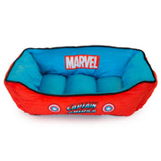 Pet Bed - Marvel Captain America Blue Black Red Pet Beds Marvel Comics   