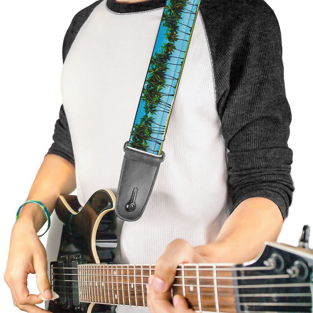 Guitar Strap - Landscape Beach Palm Trees Guitar Straps Buckle-Down   