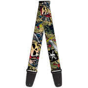 Guitar Strap - Dead Men Tell No Tales Tan Guitar Straps Buckle-Down   