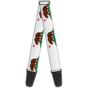 Guitar Strap - Cali Bear White Guitar Straps Buckle-Down   