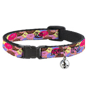 Cat Collar Breakaway - Sprinkle Donuts Stacked Multi Color Breakaway Cat Collars Buckle-Down   