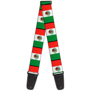 Guitar Strap - Mexico Flags Guitar Straps Buckle-Down   