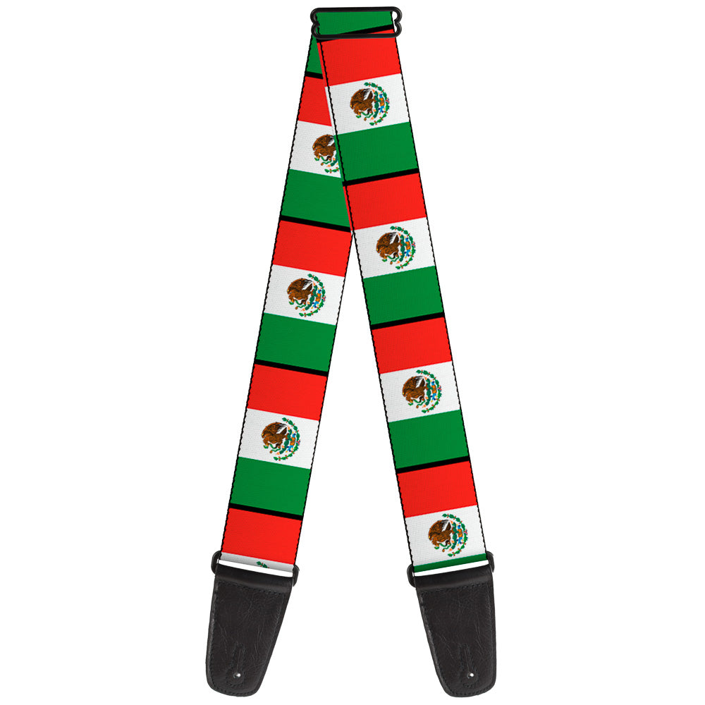 Guitar Strap - Mexico Flags Guitar Straps Buckle-Down   