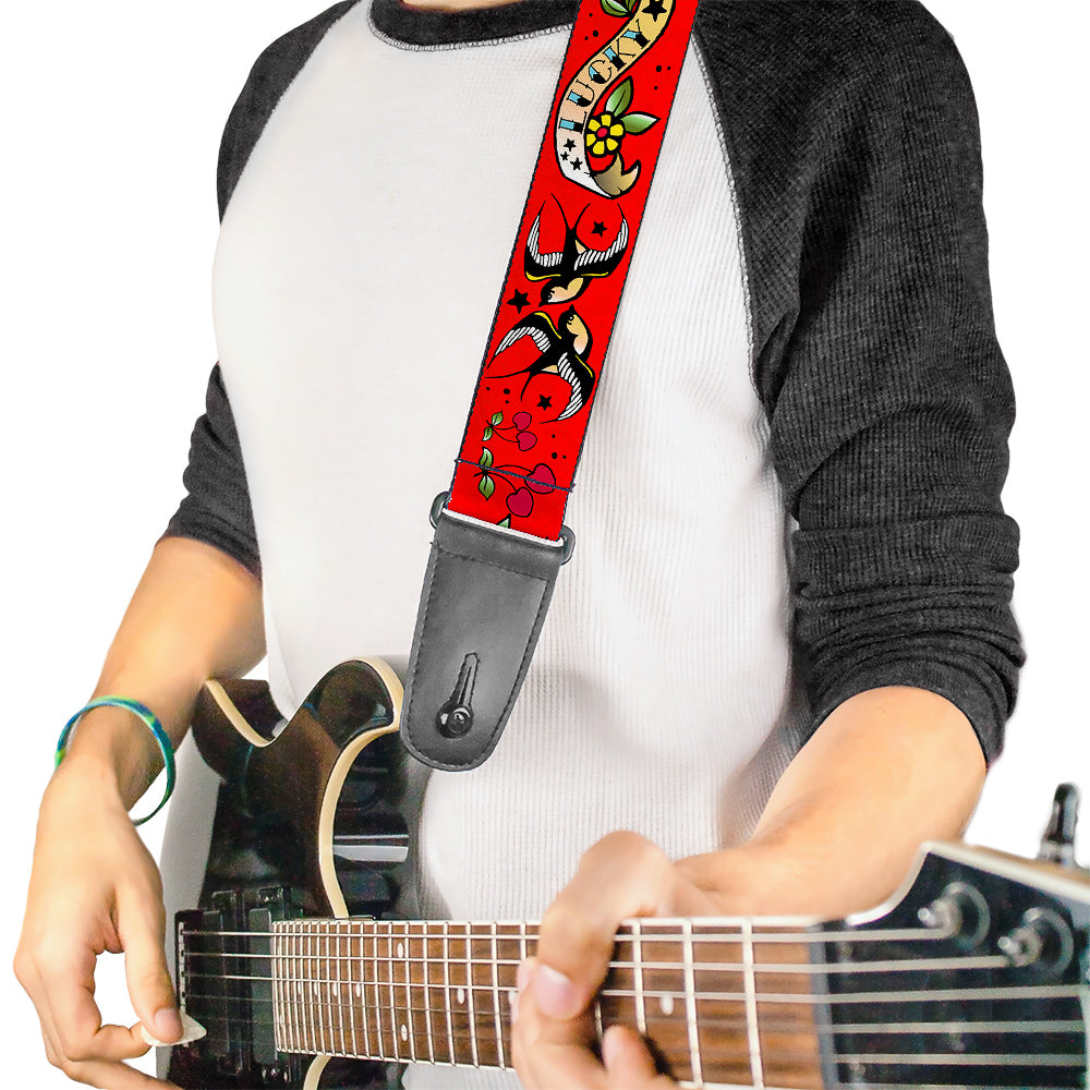 Guitar Strap - Lucky Red Guitar Straps Buckle-Down   
