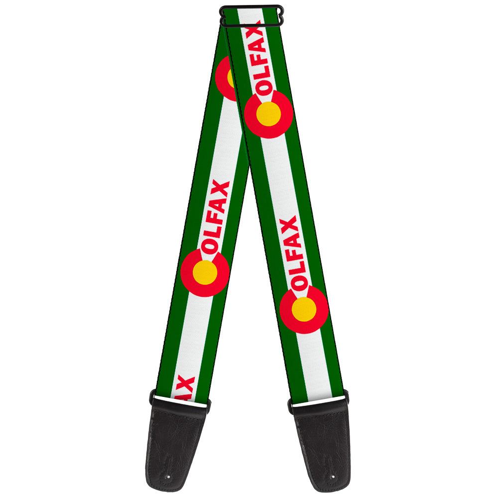 Guitar Strap - COLFAX Green Stripe Guitar Straps Buckle-Down   