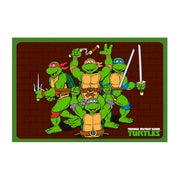 Placemat - Classic Teenage Mutant Ninja Turtles Group Pose Brick Wall Placemats Teenage Mutant Ninja Turtles