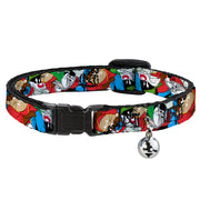 Cat Collar Breakaway - Looney Tunes 3-B-Boy Stance Character Poses Stacked Breakaway Cat Collars Looney Tunes   