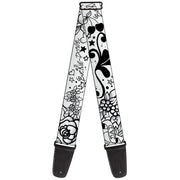 Guitar Strap - Mom & Dad Black White Guitar Straps Buckle-Down   