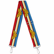 Purse Strap - Wonder Woman Logo Stripe Stars Red Gold Blue White Purse Straps DC Comics   
