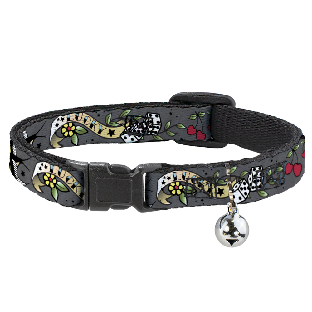 Cat Collar Breakaway - Lucky Gray Breakaway Cat Collars Buckle-Down   