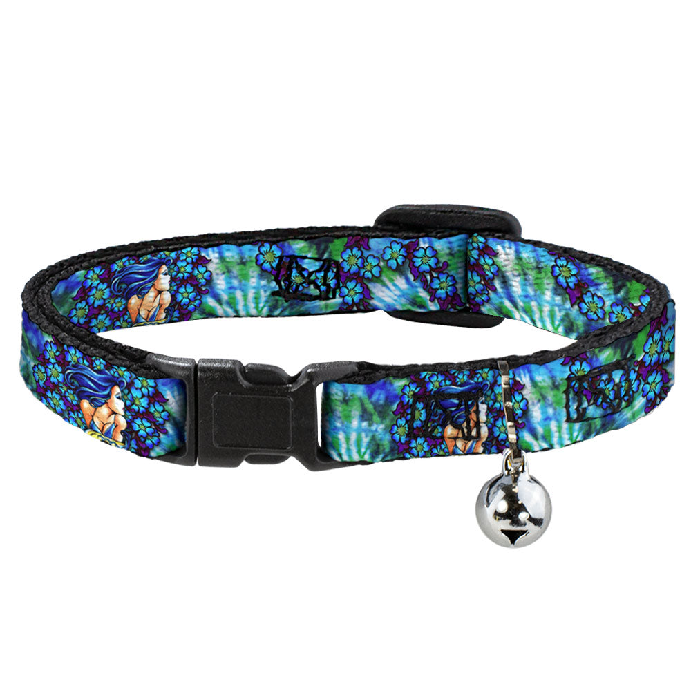 Cat Collar Breakaway - Tattoo Johnny-Blue Hair Breakaway Cat Collars Tattoo Johnny   