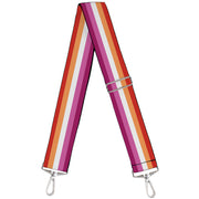 Purse Strap - Flag Lesbian Five Stripe Oranges White Pinks Purse Straps Buckle-Down   