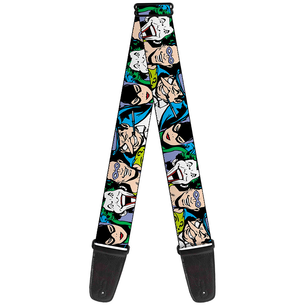 Guitar Strap - Justice League Villains CLOSE-UP Guitar Straps DC Comics   