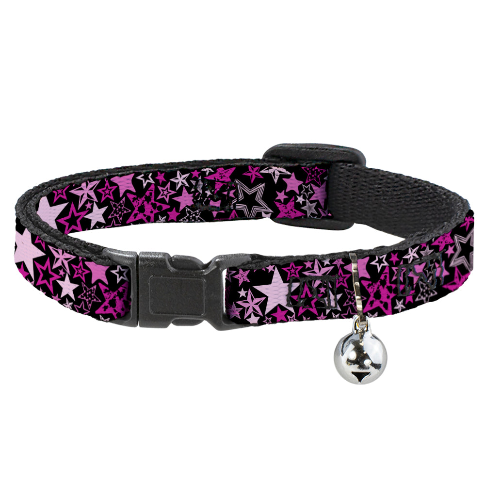 Cat Collar Breakaway - Stargazer Black Pink Breakaway Cat Collars Buckle-Down   