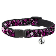 Cat Collar Breakaway - Stargazer Black Pink Breakaway Cat Collars Buckle-Down   
