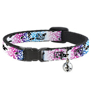 Cat Collar Breakaway - Leopard White Pinks Blues Black Breakaway Cat Collars Buckle-Down   