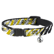 Cat Collar Breakaway - Grunge Tread Yellow Breakaway Cat Collars Buckle-Down   