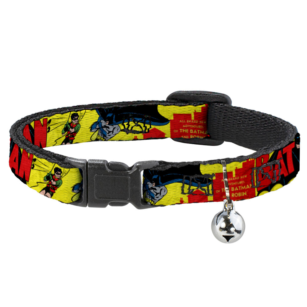 Cat Collar Breakaway - Classic BATMAN Issue #1 Robin & Batman Cover Pose Yellow Red Breakaway Cat Collars DC Comics   