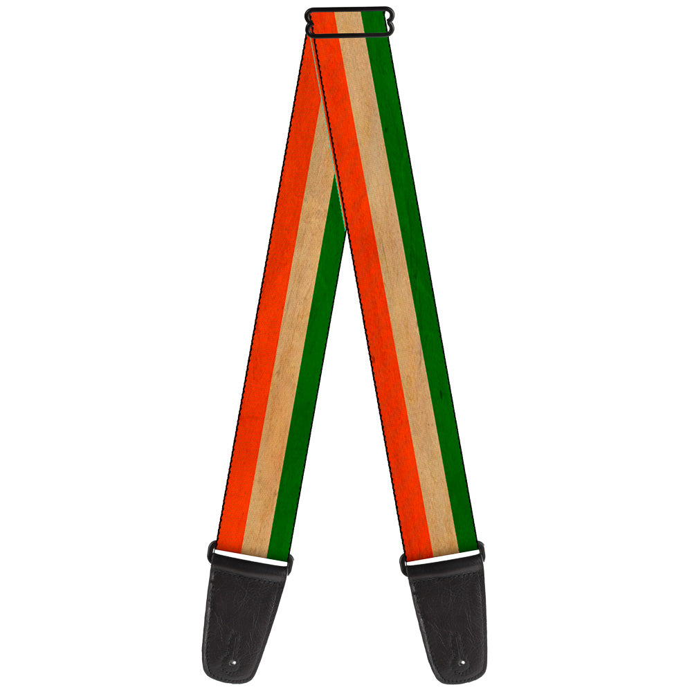 Guitar Strap - Ireland Flag Stripes Distressed Guitar Straps Buckle-Down   