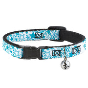 Cat Collar Breakaway - Stargazer White Blue Breakaway Cat Collars Buckle-Down   