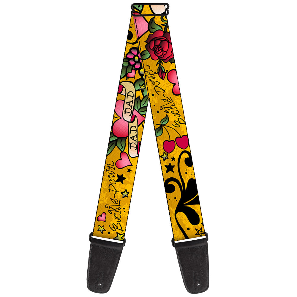 Guitar Strap - Dad & Dad Yellow Guitar Straps Buckle-Down   