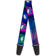 Guitar Strap - Laser Eye Cats in Space Guitar Straps Buckle-Down   