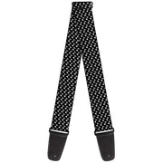 Guitar Strap - Dog Bone Black White Guitar Straps Buckle-Down   
