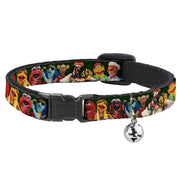 Cat Collar Breakaway - Muppets 20-Character Group Pose Greens Breakaway Cat Collars Disney   