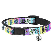 Cat Collar Breakaway - Robots Pastel Blocks Breakaway Cat Collars Buckle-Down   